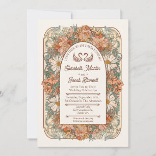Art Nouveau Wedding Invitation
