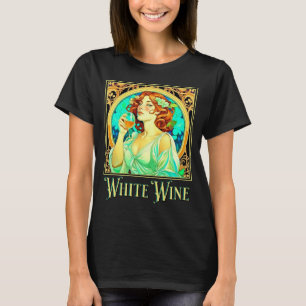 Art Nouveau White Wine T-Shirt