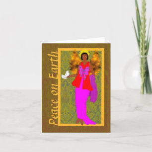 Art Nouveau William Morris Christmas Holiday Card