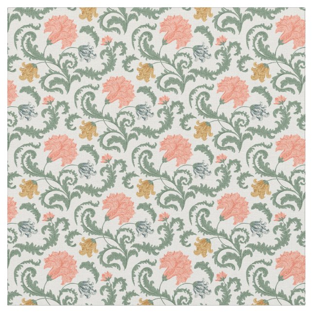 Art Nouveau William-Morris Pattern Fabric (Close Up)
