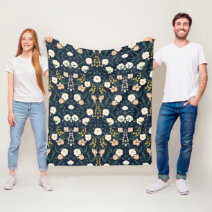 Art Nouveau William-Morris Pattern Fleece Blanket