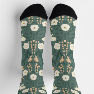 Art Nouveau William-Morris Pattern Socks