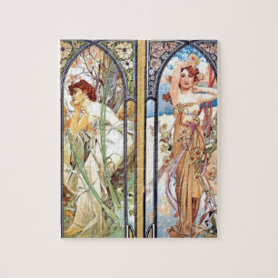 Art Nouveau Windows Jigsaw Puzzle
