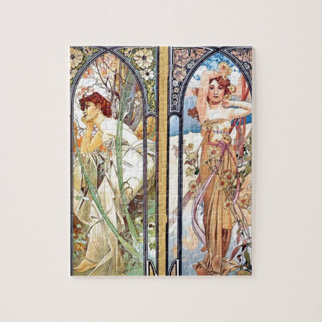 Art Nouveau Windows Jigsaw Puzzle (Vertical)
