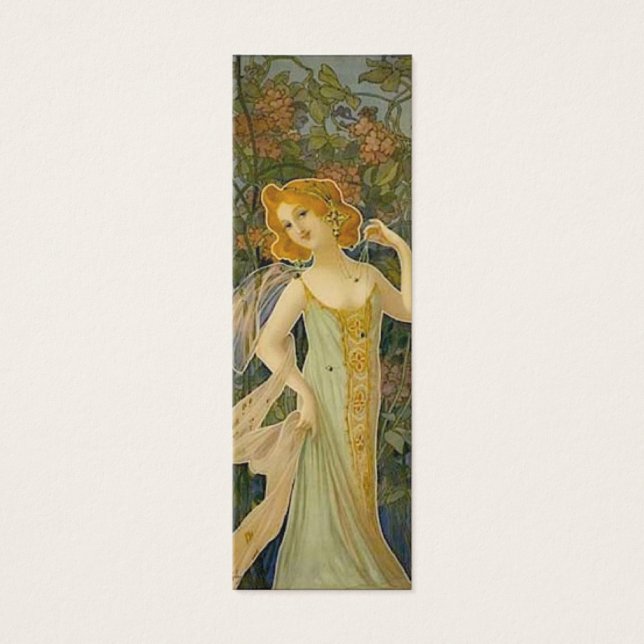 Art Nouveau Woman Bookmark (Front)