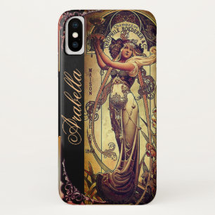 Art nouveau woman elegant advertisement hingre iPhone x case