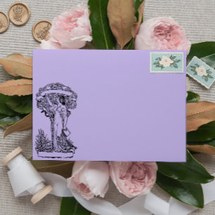 Art nouveau woman Envelope
