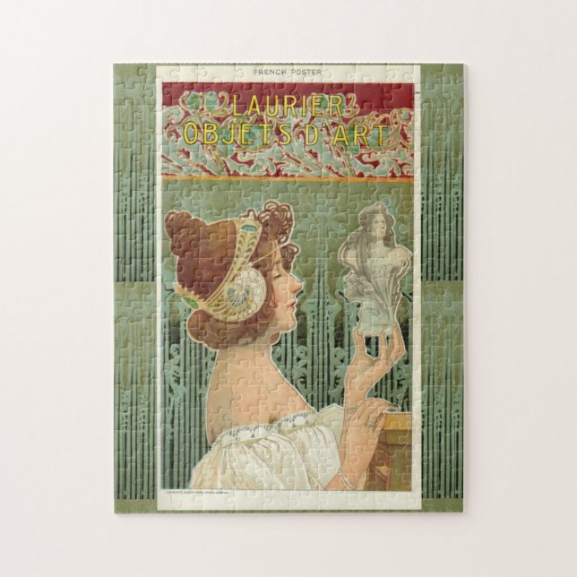 Art nouveau woman French art henri livemont Jigsaw Puzzle (Vertical)