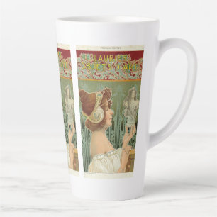 Art nouveau woman French art henri livemont Lot Latte Mug