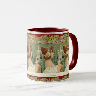 Art nouveau woman French art henri livemont Mug