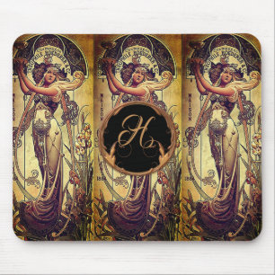 Art nouveau woman Hingre advertisement Mouse Mat