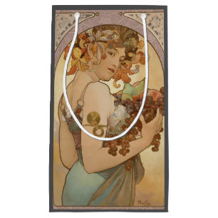 Art Nouveau Woman Mucha Beautiful Small Gift Bag