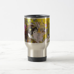 Art Nouveau Woman Travel Mug