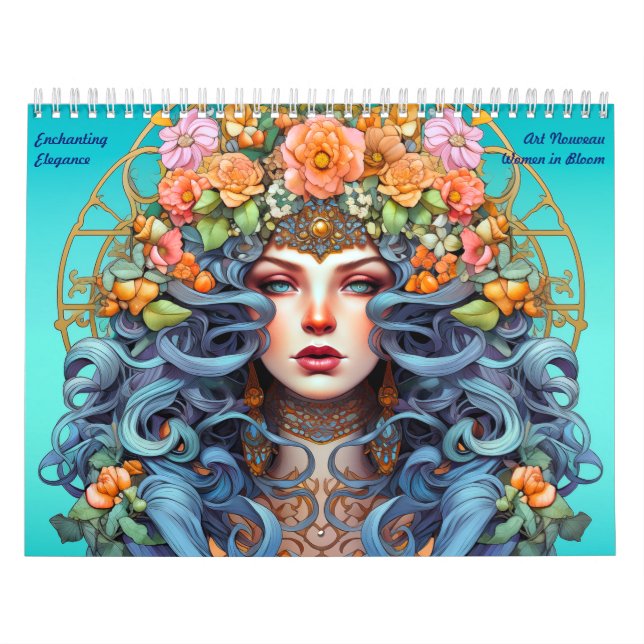 Art Nouveau Women in Bloom Calendar (Cover)