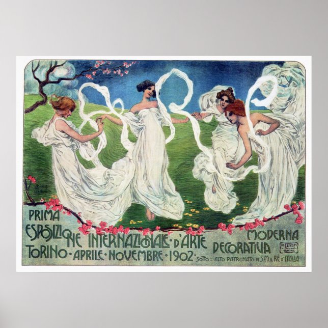 Art Nouveau World Arts Exposition Advertisement Poster (Front)