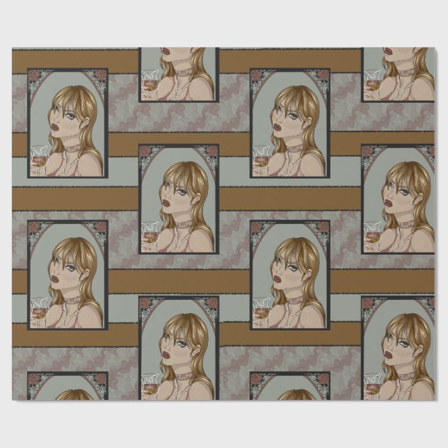 Art Nouveau Wrapping Paper (Flat)