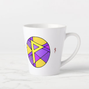 Art Nouveau Wunjo Rune Latte Mug – JOY!