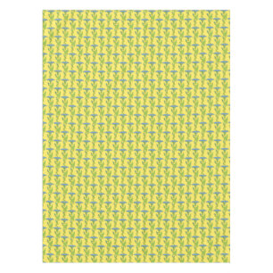 Art Nouveau yellow Ipomoea floral wallpaper damask Tablecloth