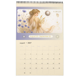 Art Nouveau Zodiac Väggkalender 2027 Calendar