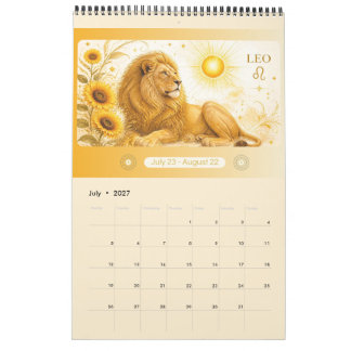 Art Nouveau Zodiac Wall Calendar 2027