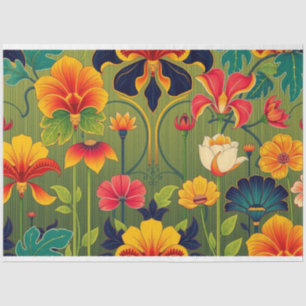 Art Noveau Floral Decoupage Tissue Paper