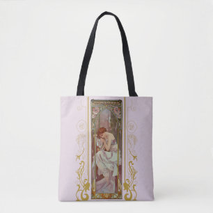 Art Noveau Night’s Rest by Alphonse Mucha Tote Bag