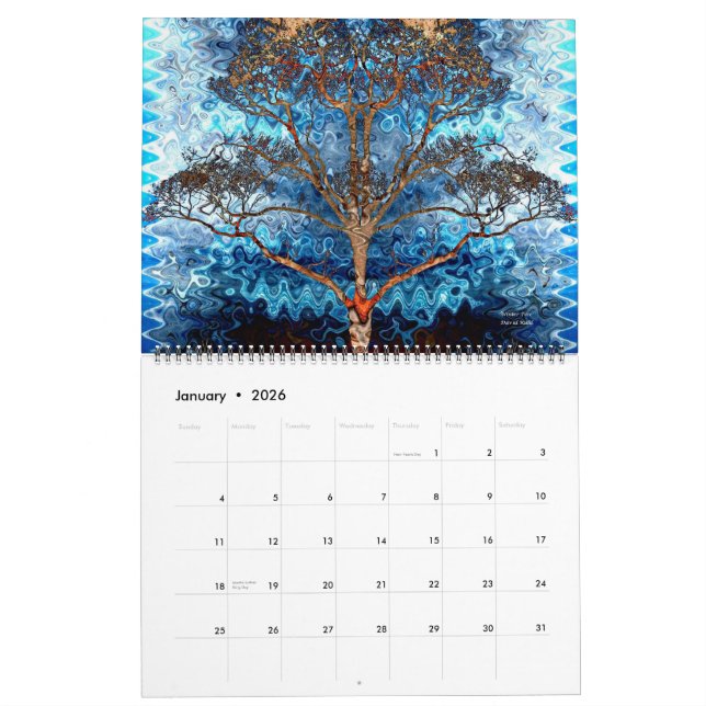 Art Oblique 2011 Calendar (Jan 2026)
