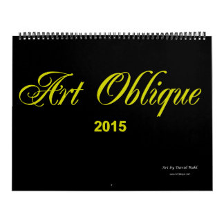 Art Oblique 2015 Calendar