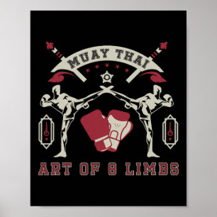 Art Of 8 Limbs Muay Thai Poster
