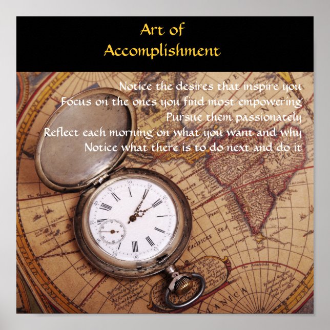 Art of Accomplishment Poster (Front)