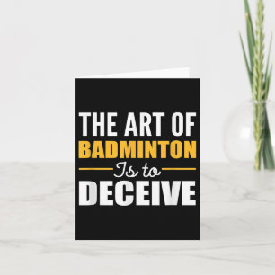 Art Of Badminton Badminton Player Card
