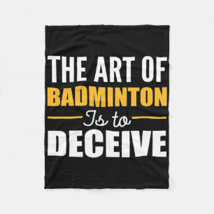 Art Of Badminton Badminton Player Fleece Blanket