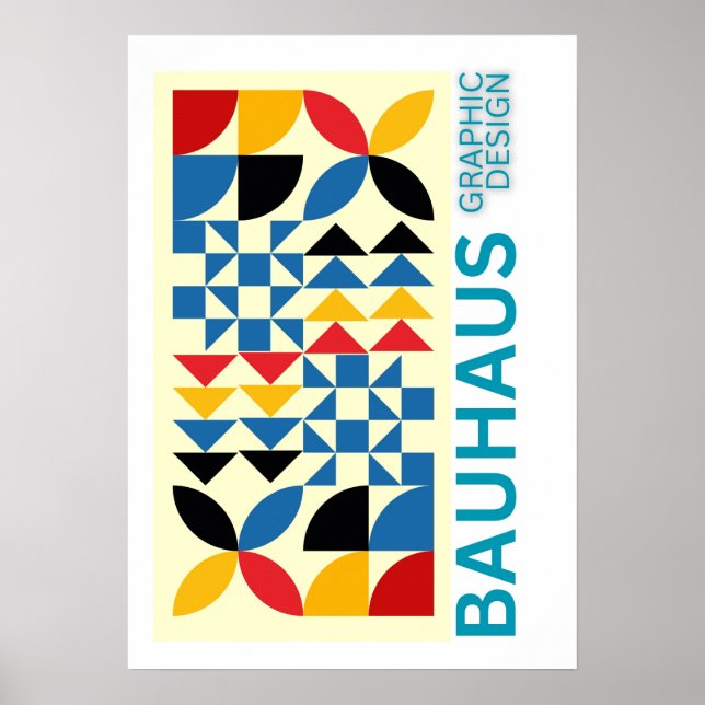 Art of Bauhaus Minimalist Modern Design Poster (Front)