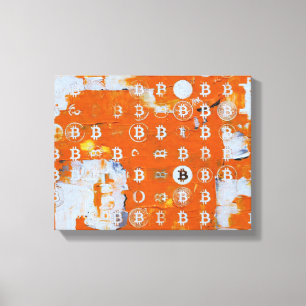 Art of Bitcoin (#3) oil painting Canvas Print