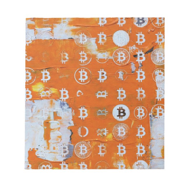Art of Bitcoin (#3) oil painting Notepad (Front)