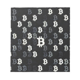 Art of Bitcoin (BW #9) oil painting Notepad