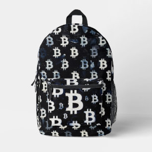 Art of Bitcoin (BW-A) oil painting Printed Backpack