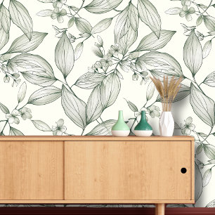 Art of botanical leaves  wallpaper