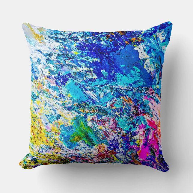 Art of colour palette cushion (Front)