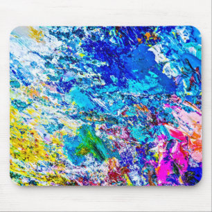 Art of colour palette mouse mat