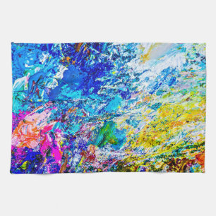 Art of colour palette tea towel