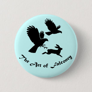 Art of Falconry - Harris Hawks 6 Cm Round Badge