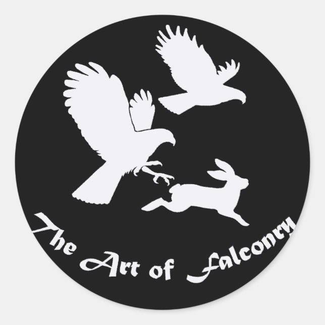 Art of Falconry - Harris Hawks Classic Round Sticker (Front)