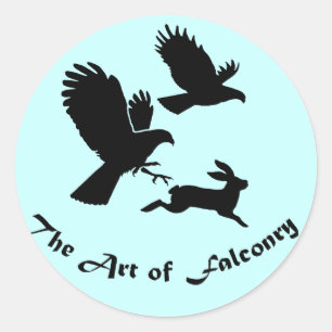 Art of Falconry - Harris Hawks Classic Round Sticker
