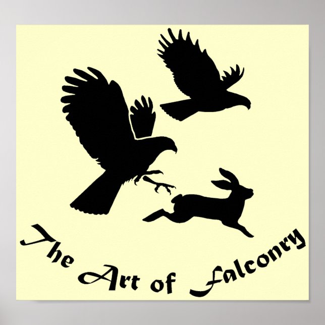 Art of Falconry - Harris Hawks Poster (Front)