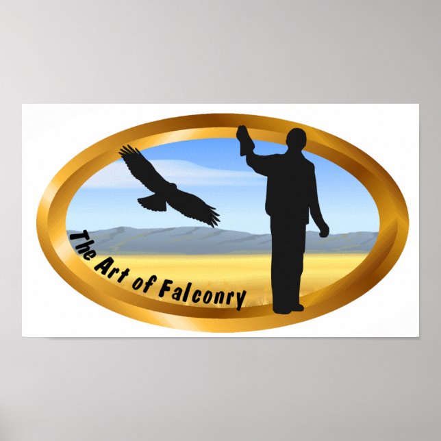 Art of Falconry - Oval Poster (Front)