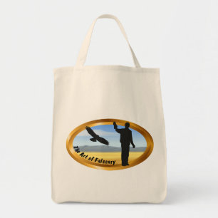 Art of Falconry - Oval Tote Bag