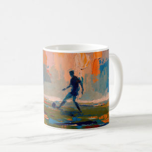 "Art of Football" (Style 1) Oil Painting Coffee Mug