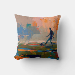"Art of Football" (Style 1) Oil Painting Cushion