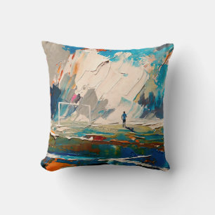 "Art of Football" (Style 2) Oil Painting  Cushion